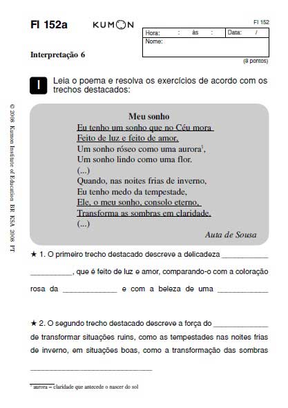 Portuguese Native language worksheet
