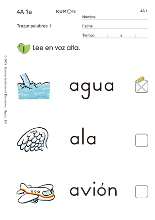 Native language worksheets studied in various countries─English
