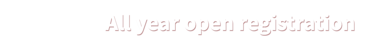 All year open registration