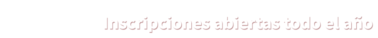 Inscripciones abiertas todo el año