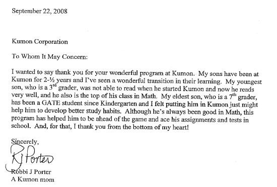 Success Stories Kumon Of Pinole