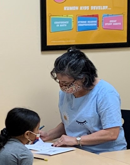 Claudia with Student