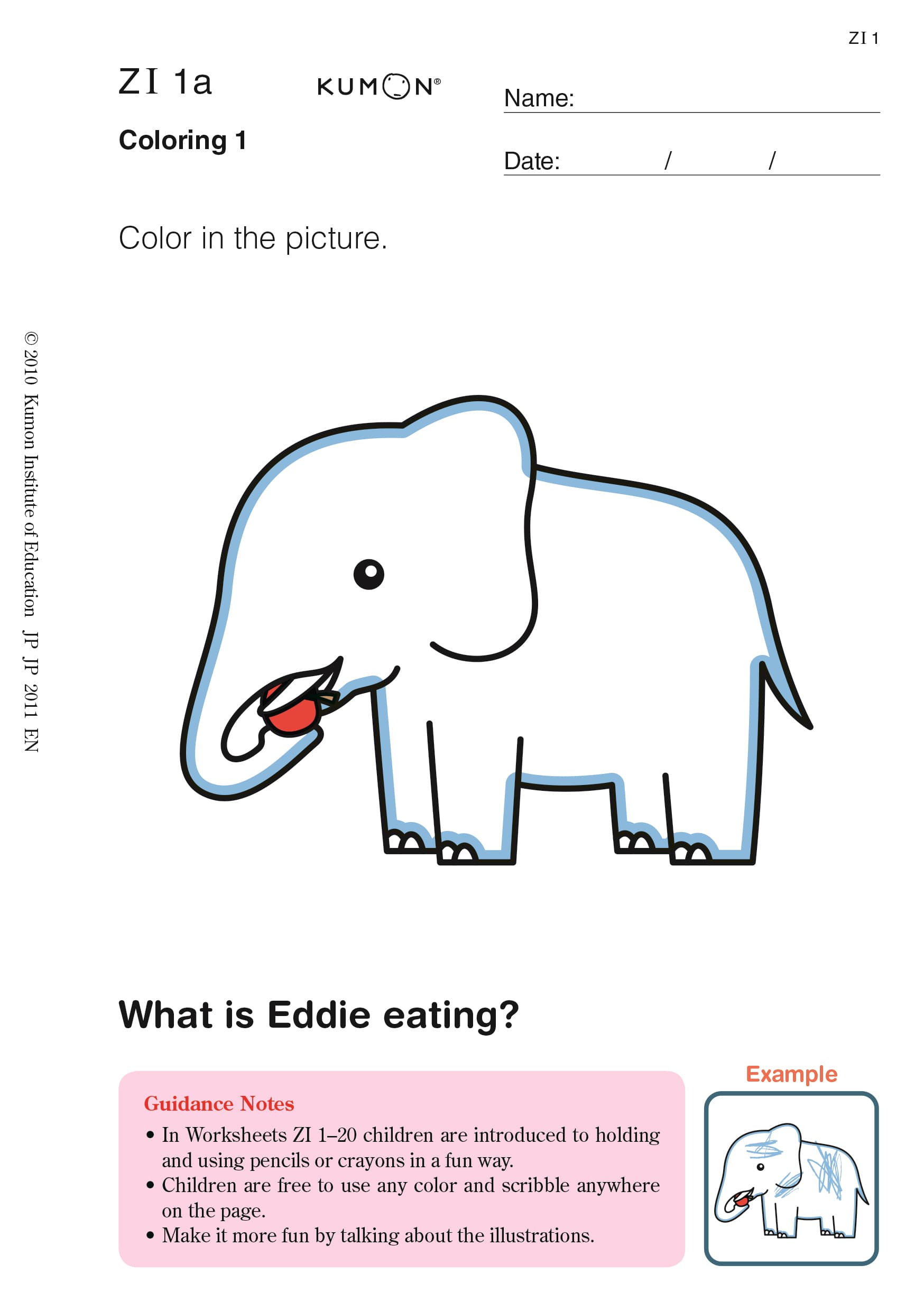 Coloring picture: Elephant