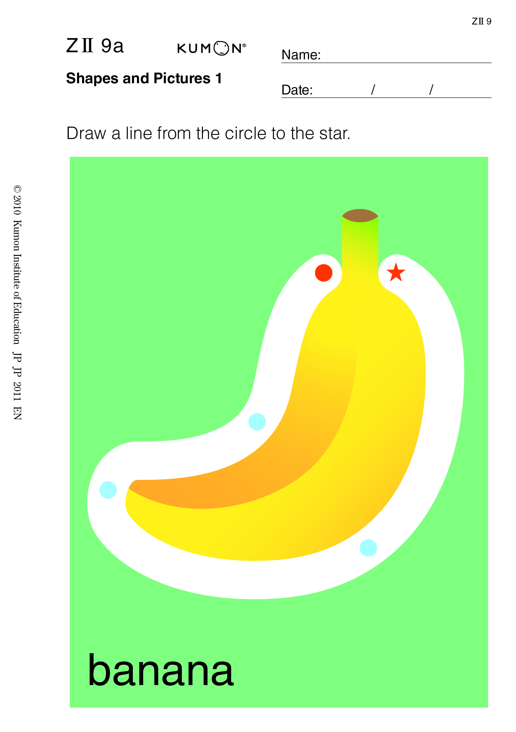 Pencil Control: banana picture
