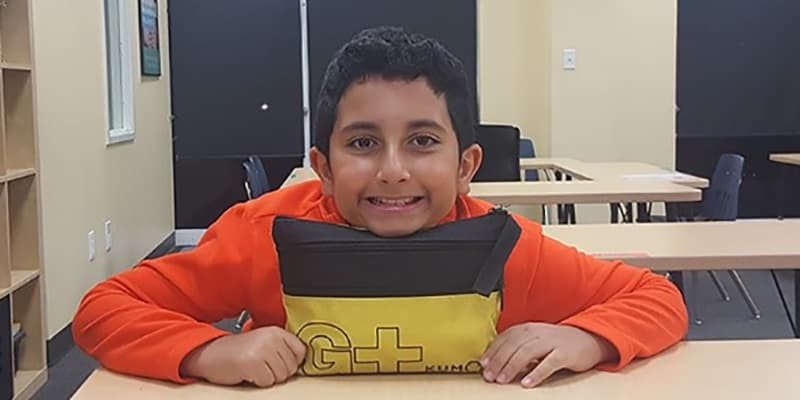 Thomas at Kumon