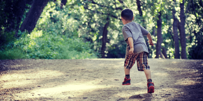Boy Leaping