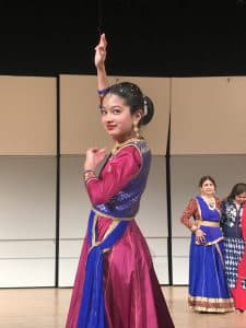Somya practicing Kathak, Indian classical dance