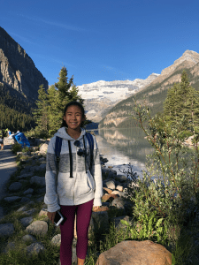 Ava visits Banff