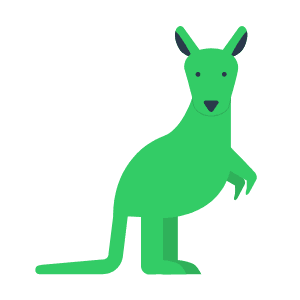 green kangaroo image