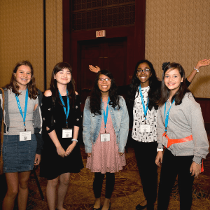 Haley and friends at the student conference