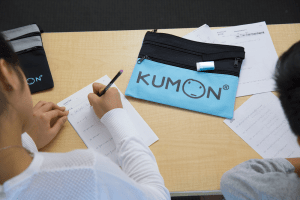 two students do math work in a Kumon Center