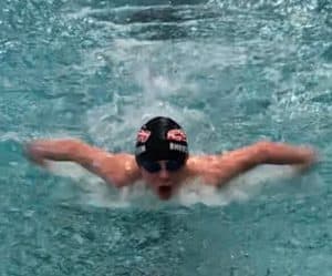 Aidan swimming