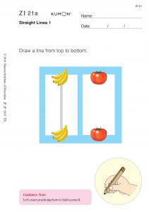 Kumon Level Z straight lines worksheet