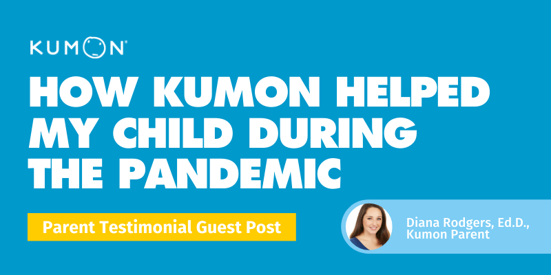banner image with title and photo of the parent of a learning center student