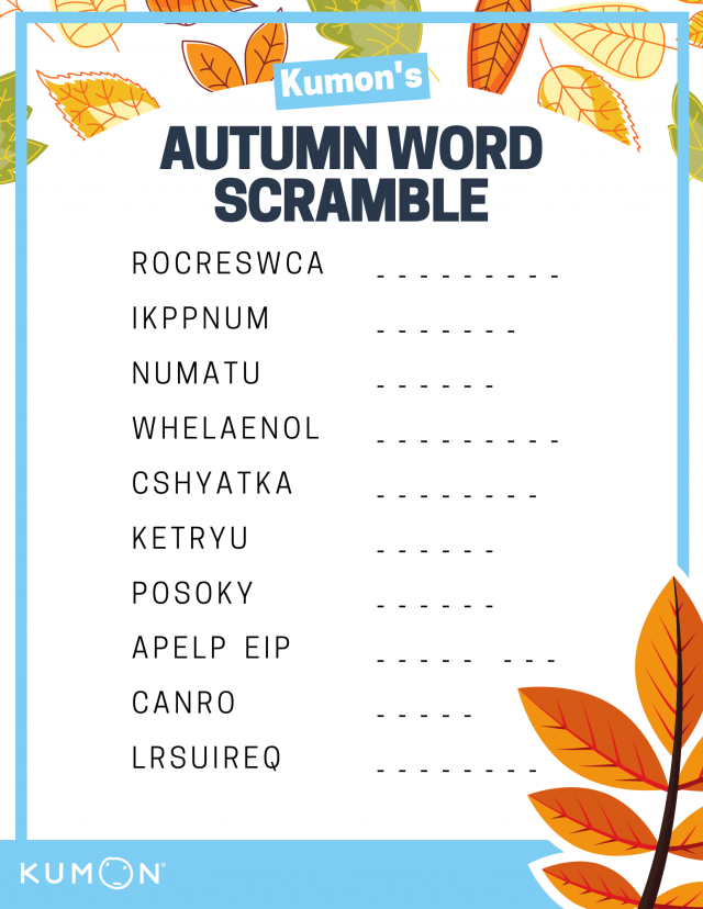 speech scramble words