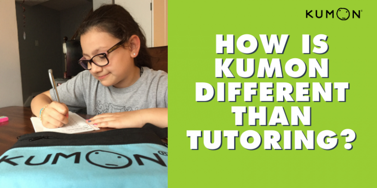 How Kumon Is Different Than Tutoring - Student Resources