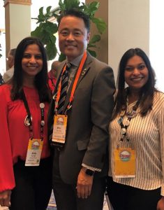 Ruchee Saxena and Anita Gupta and President of Kumon, Mino