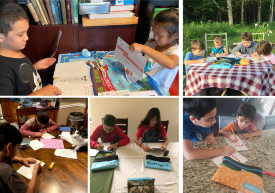 National Siblings Day Siblings Doing Kumon Together