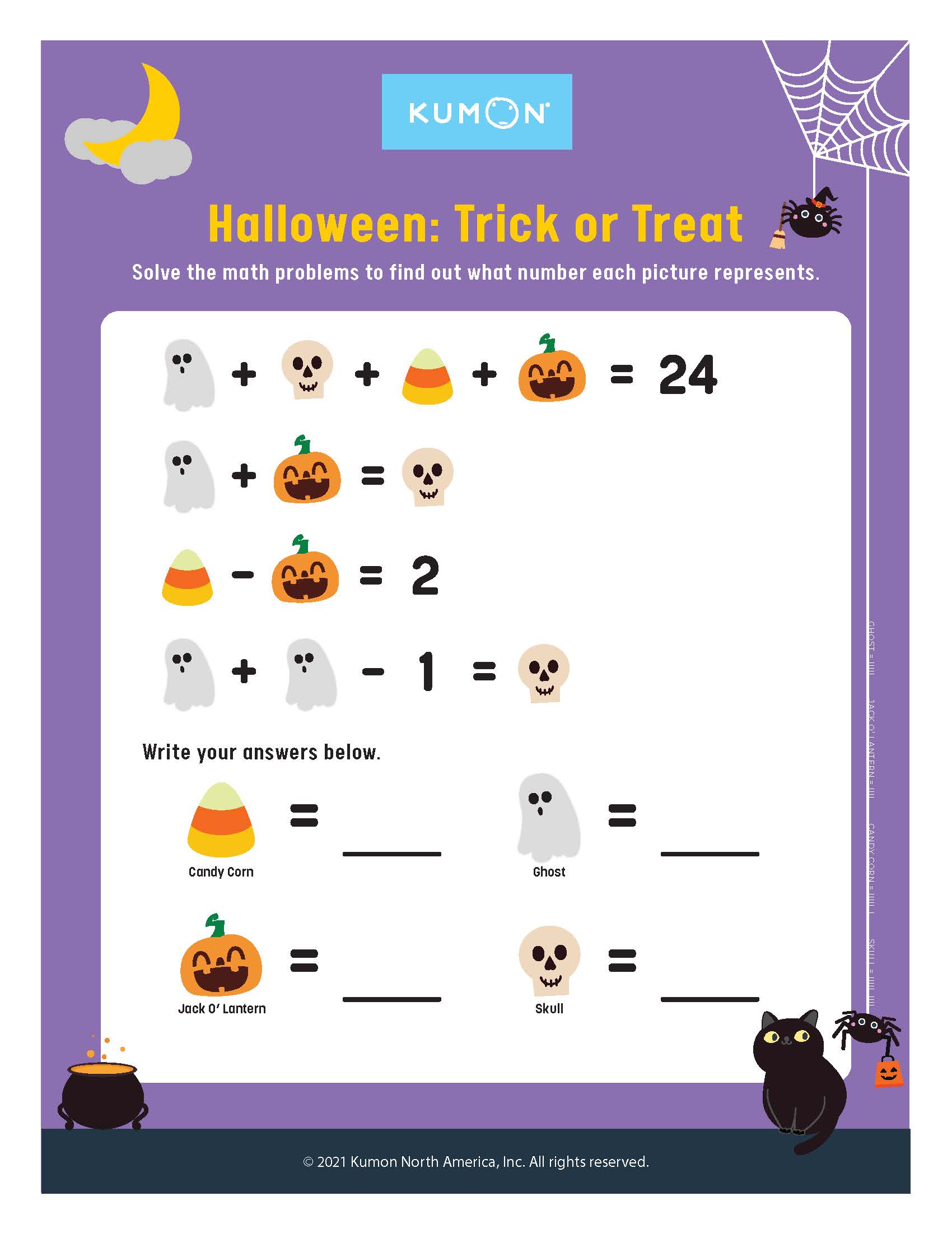 preview of the Halloween: Trick or Treat? Activity Sheet