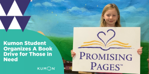 Kumon Student Organizes a Book Drive for Those in Need