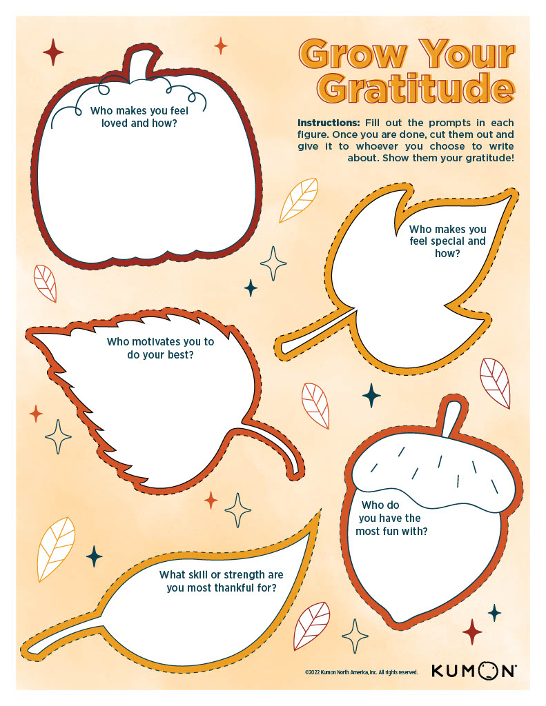 preview of the Grow Your Gratitude Activity Sheet