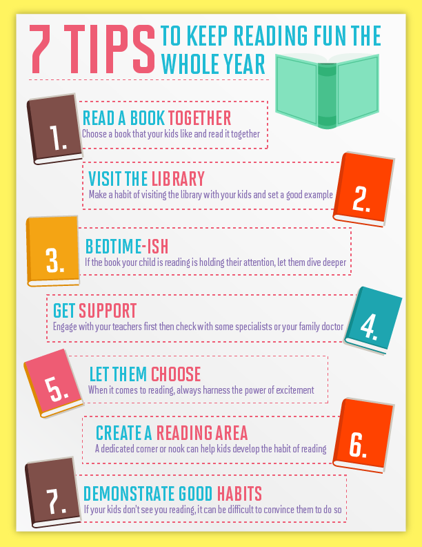 7 tips to keep reading fun the whole year