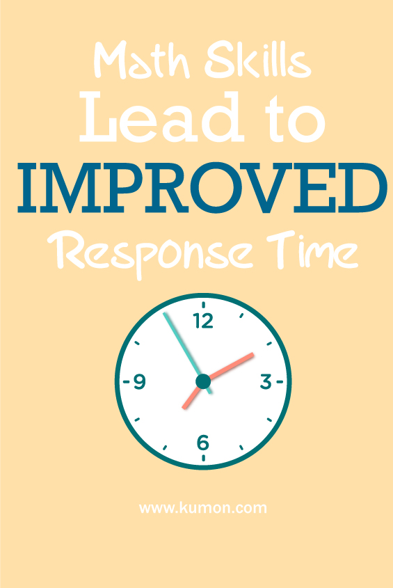 self learning - math skills lead to improved response time