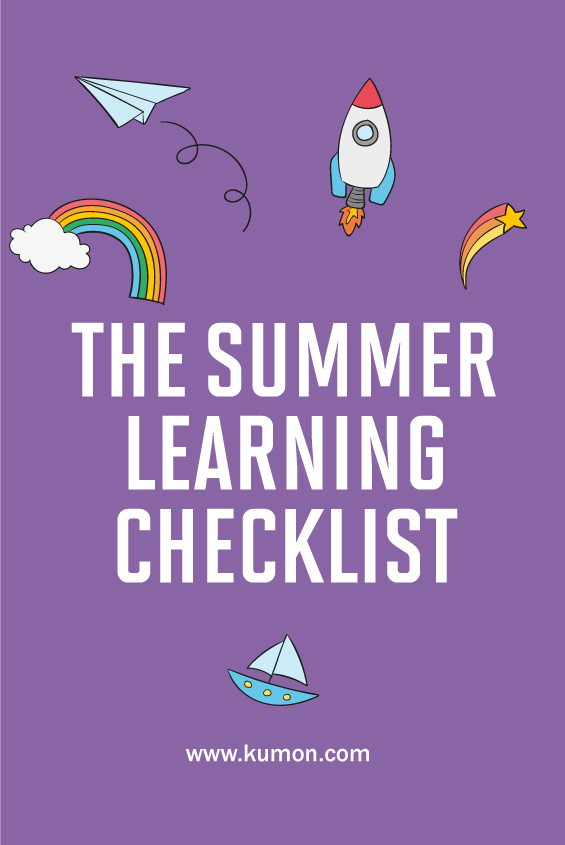 parenting tips - Kumon summer learning checklist