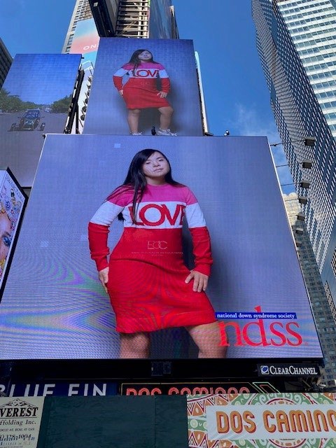 Isabella showcased in Times Square