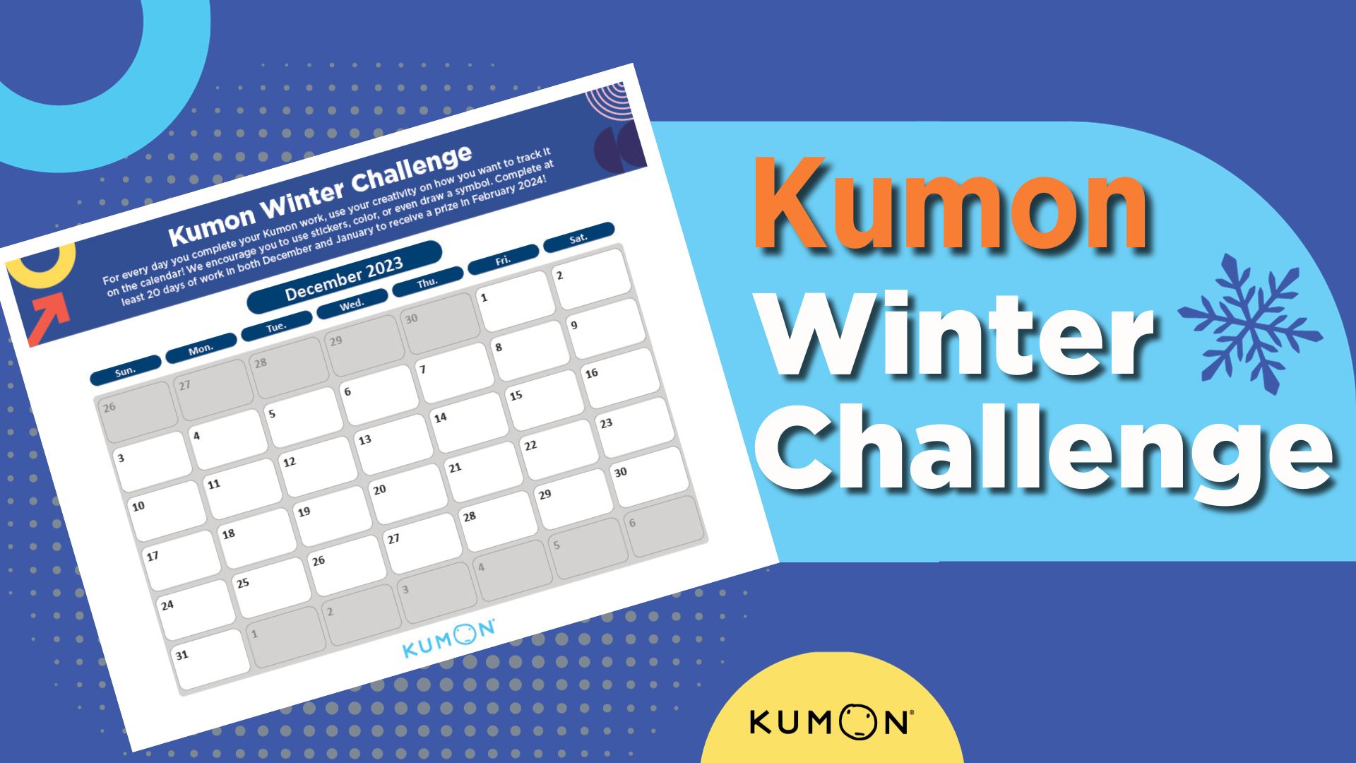 Kumon Winter Challenge